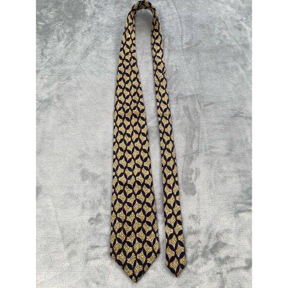 Jhane Barnes Mens Neck Tie Multi-color Abstract Print 100% Silk Made in Japan - Picture 5 of 12